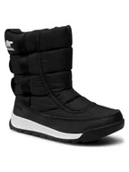 Buty dla dziewczynek - Sorel Śniegowce Youth Whitney II Puffy Mid NY3873 Czarny - miniaturka - grafika 1