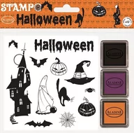 Scrapbooking - Stempelki halloweenowe, 12 sztuk - miniaturka - grafika 1