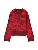 Swetry damskie - Vero Moda Sweter w kolorze bordowym - miniaturka - grafika 1