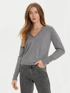Swetry damskie - Morgan Sweter 242-MGOLD Szary Regular Fit - miniaturka - grafika 1