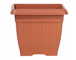 Prosperplast Doniczka kwadratowa Terra terakota 30 cm - Donice - miniaturka - grafika 1