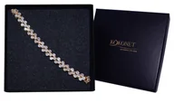Bransoletki - Pozłacana 18K złotem bransoletka ślubna STYL GLAM - miniaturka - grafika 1