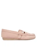 Mokasyny damskie - Clarks Mokasyny Freckle Tbar 26185904 Różowy - miniaturka - grafika 1