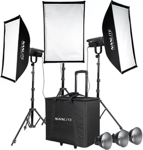 Nanlite FS-150 Zestaw 3 lamp LED z stojakiem - Kamery cyfrowe - akcesoria - miniaturka - grafika 1