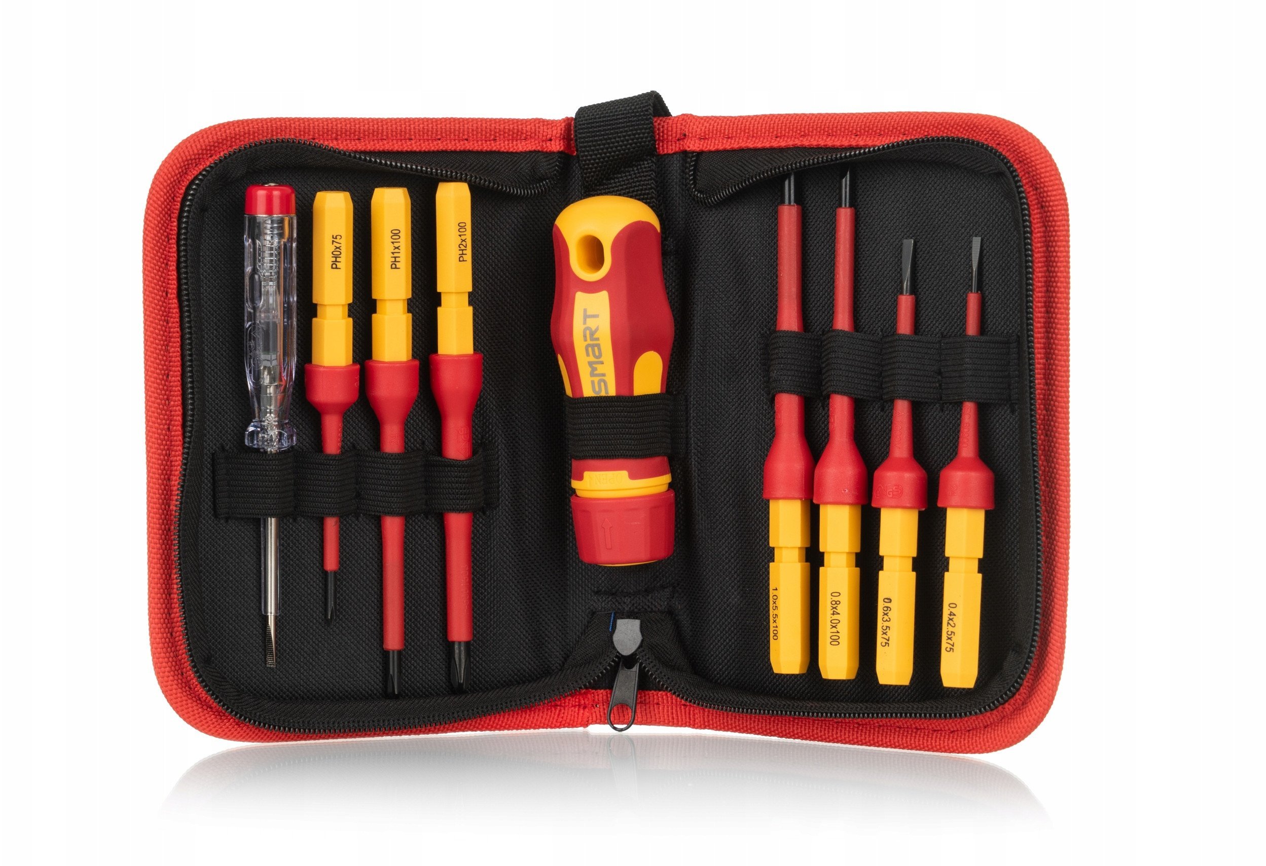 multi wkrętak vde z wymiennymi końcówkami, 9 cz. etui