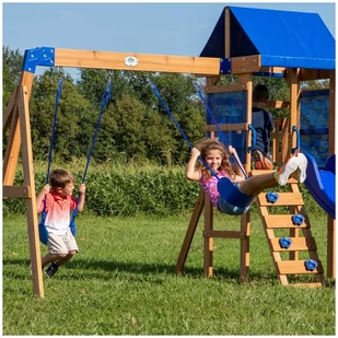 Drewniany Plac Zabaw Aurora Domek Zjeżdżalnia Backyard Discovery Lumarko! - Place zabaw - miniaturka - grafika 6