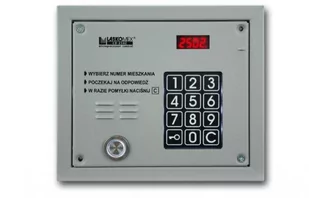 Kaseta zewnętrzna Laskomex CP-2503TP POL SREBRNA TM - Akcesoria do domofonów i wideodomofonów - miniaturka - grafika 1