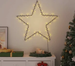 vidaXL Lampki choinkowe sylwetka gwiazdy 115 LED ciepły biały - Oświetlenie świąteczne - miniaturka - grafika 1