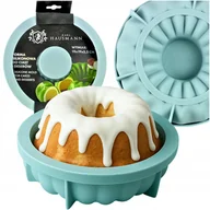 Formy do ciast - FORMA FOREMKA SILIKONOWA Z TULEJĄ DO PIECZENIA BABKI CIAST DESERÓW TORT 3D - miniaturka - grafika 1