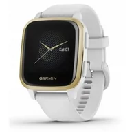 Smartwatch - Garmin Venu Sq Biało-złoty (010-02427-11) - miniaturka - grafika 1