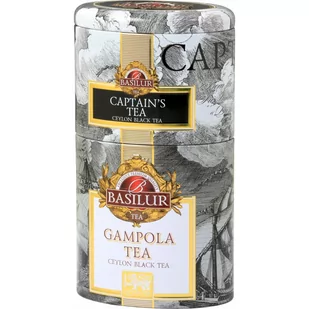 Basilur CAPTAIN'S TEA & GAMPOLA czarna herbata CEJLOŃSKA mango ananas earl grey puszka - 100 g - Herbata - miniaturka - grafika 1