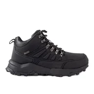 Buty trekkingowe męskie - Czarne ocieplane trapery Big Star MM174156 906 - miniaturka - grafika 1