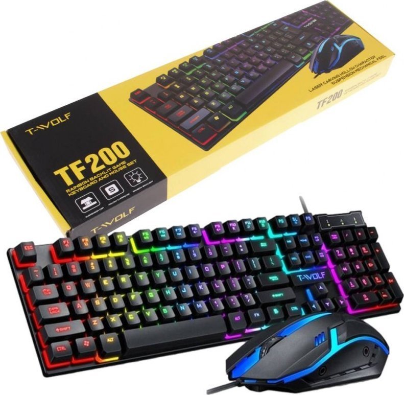 Klawiatura PrzydaSie Klawiatura Mysz Podświetlana Gamingowa null