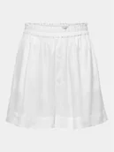 Spodenki damskie - ONLY Szorty materiałowe 15259587 Biały Regular Fit - miniaturka - grafika 1