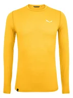 Koszulki sportowe męskie - Salewa Koszulka funkcyjna "Pedroc 2" w kolorze żółtym - miniaturka - grafika 1