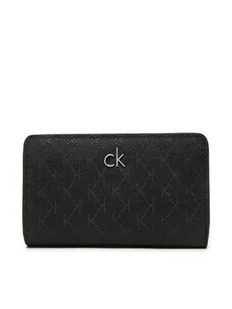 Calvin Klein Mały Portfel Damski Ck Daily Medium Bifold_Mono K60K612824 Czarny - Portfele - miniaturka - grafika 1