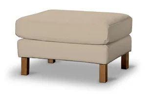 Dekoria pl pl Pokrowiec na podnóżek Karlstad Caffe Latte beżowy) 61 x 79 x 44 cm Cotton Panama 622-702-01 - Pokrowce na meble - miniaturka - grafika 1