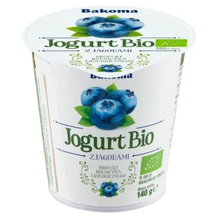 Jogurt Bio 140G Jagodowy - Soki i napoje niegazowane - miniaturka - grafika 1