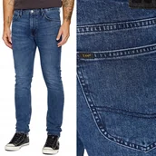 Spodnie męskie - Lee LUKE SLIM TAPERED After Hours RURKI CIEMNY D��INS W29 L32 - miniaturka - grafika 1