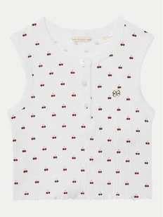 Guess Top J5GP01 KCSQ4 Biały Regular Fit - Koszulki i topy damskie - miniaturka - grafika 1