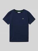 Koszulki dla chłopców - T-shirt z wyhaftowanym logo - miniaturka - grafika 1