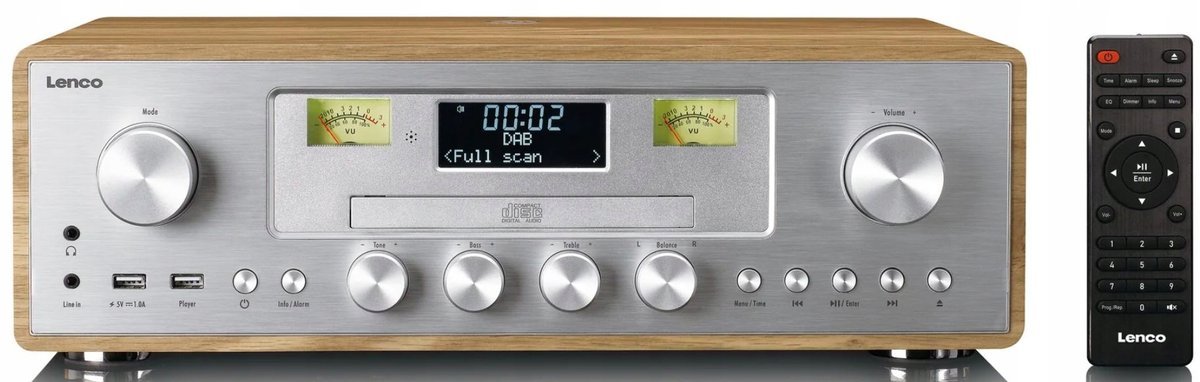 Lenco Dar-281Wdsi Srebrny