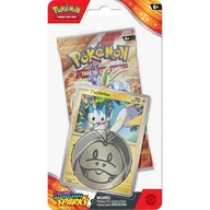 Gry karciane - Gra karciana POKEMON TCG: Scarlet & Violet Surging Sparks Premium Checklane Blister Chandelur (1 zestaw) - miniaturka - grafika 1