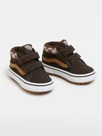 Buty dla dziewczynek - Vans Skórzane sneakersy w kolorze brązowym - miniaturka - grafika 1