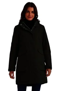 killtec Damski Parka/wodoodporny płaszcz z odpinanym kapturem Damen Funktionsparka, Dunkeloliv, 40, 43284-000 - Płaszcze damskie - miniaturka - grafika 1