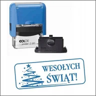 Pieczątki - PIECZĄTKA WESOŁYCH ŚWIĄT, święta, mikołaj, gadżety, prezent, choinka 4 - miniaturka - grafika 1