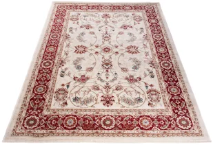 Beżowo-czerwony dywan pokojowy klasyczny R4-C35 - Dywany - miniaturka - grafika 1