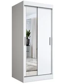 Inne meble do salonu - Biała szafa przesuwna z lustrem K9-H05 - miniaturka - grafika 1