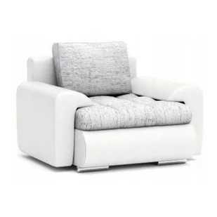 Fotel do salonu, pokoju, Tokio IX, 100x97x70 cm, biel, szary - Fotele - miniaturka - grafika 1