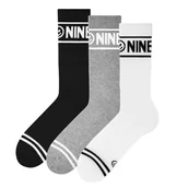 Skarpetki męskie - Zooksy, 3-pak długich skarpetek ribbowanych, Mono, różnokolorowe, 41/46 - miniaturka - grafika 1