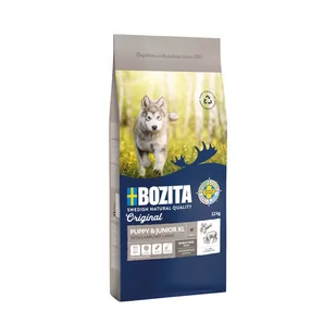 Bozita Original Puppy & Junior XL, jagnięcina - bez pszenicy - 12 kg - Sucha karma dla psów - miniaturka - grafika 1