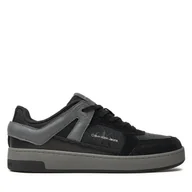 Sneakersy męskie - Sneakersy Calvin Klein Jeans Basket Cup Low Laceup Lth Ml Mtr YM0YM00994 Czarny - miniaturka - grafika 1