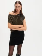 Koszulki i topy damskie - Top z marszczonym dekoltem - miniaturka - grafika 1