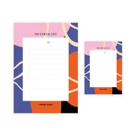 Planery - Kieszonkowy Planer Biurkowy A6 z abstrakcyjnym motywem BLOOM – check lista - miniaturka - grafika 1