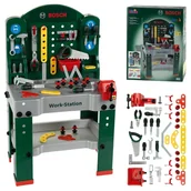 Mały majsterkowicz - Klein Bosch Duży Warsztat 53 Elementy Zestaw Narzędzia Warsztatowe Piła Młotek Imadło - miniaturka - grafika 1