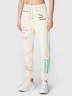 Zadig&Voltaire Spodnie dresowe JWPA00003 Écru Regular Fit - Spodnie sportowe damskie - miniaturka - grafika 1