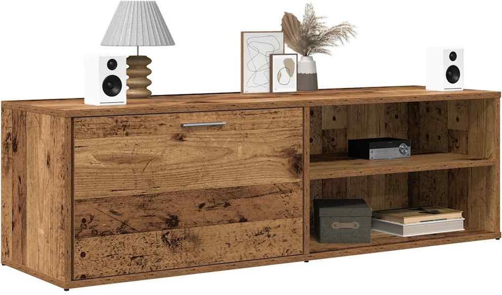 vidaXL Szafka pod TV, stare drewno, 120x34x37 cm