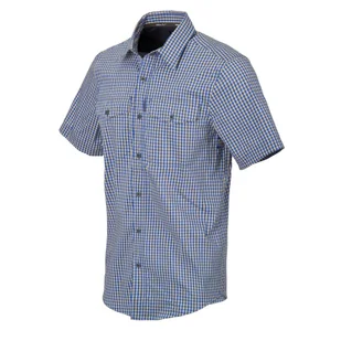 Helikon - Koszula Covert Concealed Carry Short Sleeve - Royal Blue Checkered - KO-CCS-CB-C4 - Koszule męskie - miniaturka - grafika 1