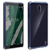 Etui i futerały do telefonów - Nokia 1 Plus Protection Pack Folia ze szkła hartowanego Przezroczysta miękka okładka Muvit - miniaturka - grafika 1