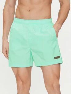 Calvin Klein Swimwear Szorty kąpielowe KM0KM00939 Niebieski Regular Fit - Kąpielówki męskie - miniaturka - grafika 1