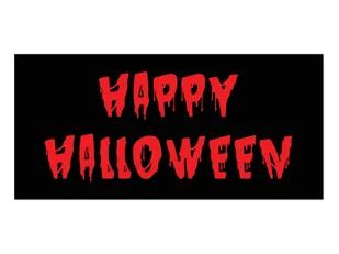 Plakat na Halloween - Krwawe Halloween - 70x33 cm - Halloween - miniaturka - grafika 1