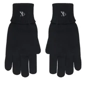 Rękawiczki - Rękawiczki Damskie Calvin Klein LV14D8019G Czarny - miniaturka - grafika 1