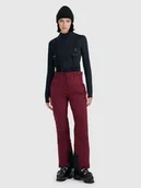 Spodnie narciarskie - 4F Spodnie narciarskie membrana 5000 damskie - czerwone XXL - miniaturka - grafika 1