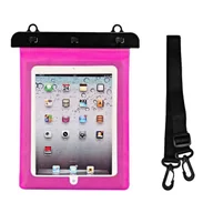 Etui i futerały do telefonów - Wodoodporne etui do tabletu PVC - różowe - miniaturka - grafika 1