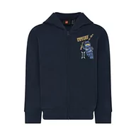 Bluzy dla chłopców - LEGO Chłopięca bluza z kapturem Ninjago Jungen z kapturem LWStorm 303 bluza z kapturem, 590 ciemnogranatowa, 128 - miniaturka - grafika 1