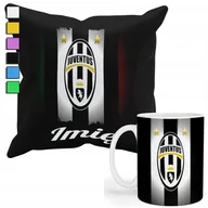 Gadżety dla niej i dla niego - Zestaw Kubek + Poszewka Z Nadrukiem-Dla Fana Kluby Juventus Turyn +Imię - miniaturka - grafika 1